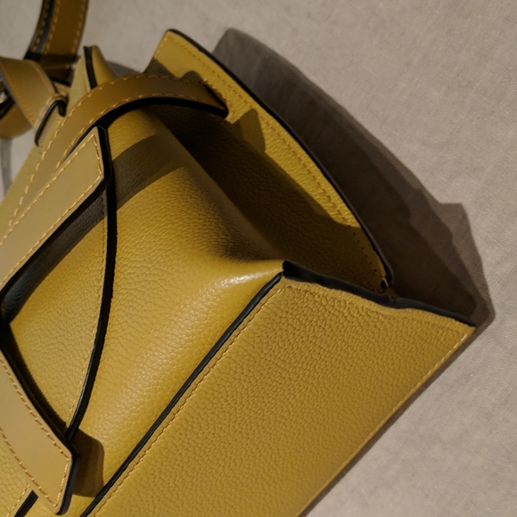Loewe Mini Gate Leather Tote - Ochre - Picture 5 of 7